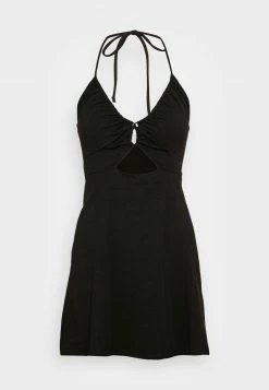 Hollister Co. FRONT CUTOUT DRESS - Jerseykleid - Black | Damen -Hollister Co Verkäufe 2022 a9c879226bce482da45e97806a64f0ac