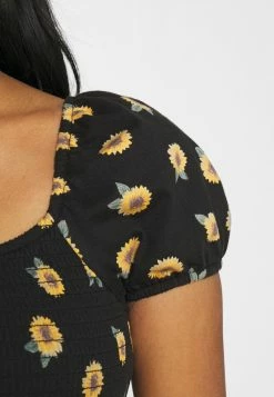 Hollister Co. CAP SLEEVE SMOCK - T-Shirt Print - Black | Damen -Hollister Co Verkäufe 2022 aa6be278ce0f472ba03013b2398dbb07