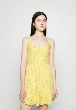 Hollister Co. BARE SHORT DRESS - Freizeitkleid - Yellow | Damen