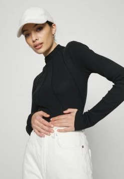 Hollister Co. SEAMED MOCK - Langarmshirt - Casual Black | Damen -Hollister Co Verkäufe 2022 ac2f5cb4cdc44323bce7848621e68335