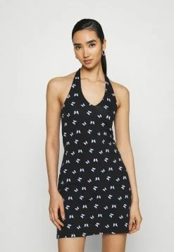 Hollister Co. WEBEX HALTER SHORT DRESS - Etuikleid - Black | Damen