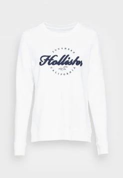 Hollister Co. LOGO CREW - Sweatshirt - Bright White | Damen -Hollister Co Verkäufe 2022 ae85317053b5450fb04c81450f9ec0b8