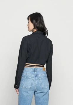 Hollister Co. WRAP AROUND SHIRTING - Hemdbluse - Black | Damen -Hollister Co Verkäufe 2022 afd6bb158d224a78920861e3635f3e74