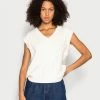 Hollister Co. OVERSIZED - Strickpullover - Antique White Cables | Damen