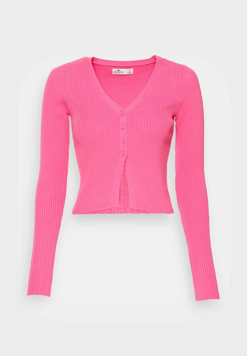 Hollister Co. EMEA FLYAWAY CROP CARDIGAN - Strickjacke - Azalea Pink | Damen 6 Hollister Co. EMEA FLYAWAY CROP CARDIGAN - Strickjacke - Azalea Pink | Damen – Bild 4
