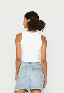 Hollister Co. BARE SEAMLESS HIGH NECK - Top - Bright White | Damen -Hollister Co Verkäufe 2022 b349663840c74124aa34b49c66e479e1