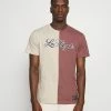 Hollister Co. TREND DROP - T-Shirt Print - Tan/rose Block | Herren -Hollister Co Verkäufe 2022 b3b6429a387b4a09908cf4477a4565dc