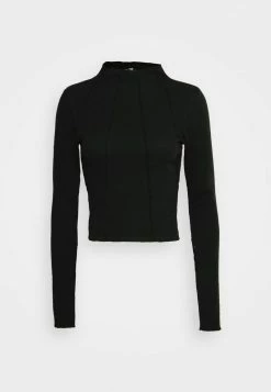 Hollister Co. SEAMED MOCK - Langarmshirt - Casual Black | Damen -Hollister Co Verkäufe 2022 b3de02773ac14523ab2471c92782f247