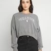 Hollister Co. PRINT FASHION LOGO CREW - Sweatshirt - Grey | Damen