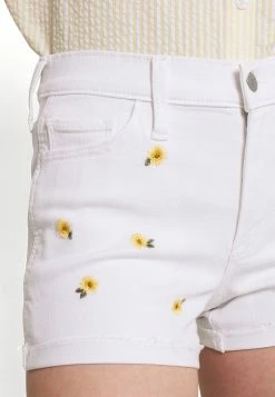 Hollister Co. CLEAN DAISY ROLL - Jeans Shorts - White | Damen -Hollister Co Verkäufe 2022 b5837dc56dda4cfe9c59f334957656d8