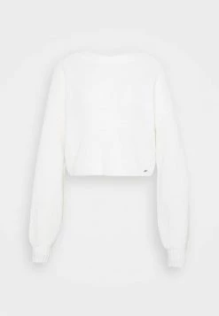 Hollister Co. EASY CREW - Strickpullover - White | Damen -Hollister Co Verkäufe 2022 b60152a367ab43d2a44b01e1f3f1c669