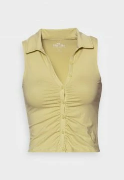 Hollister Co. BARE CINCHED POLO - Top - Nile | Damen -Hollister Co Verkäufe 2022 b60d4b9b274945e69ed97515e1392290