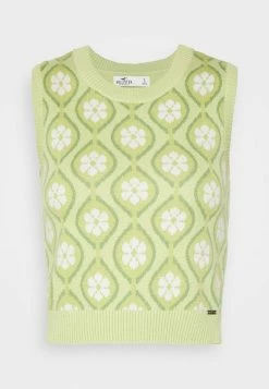 Hollister Co. VEST UPDATE - Strickpullover - Green Geo | Damen