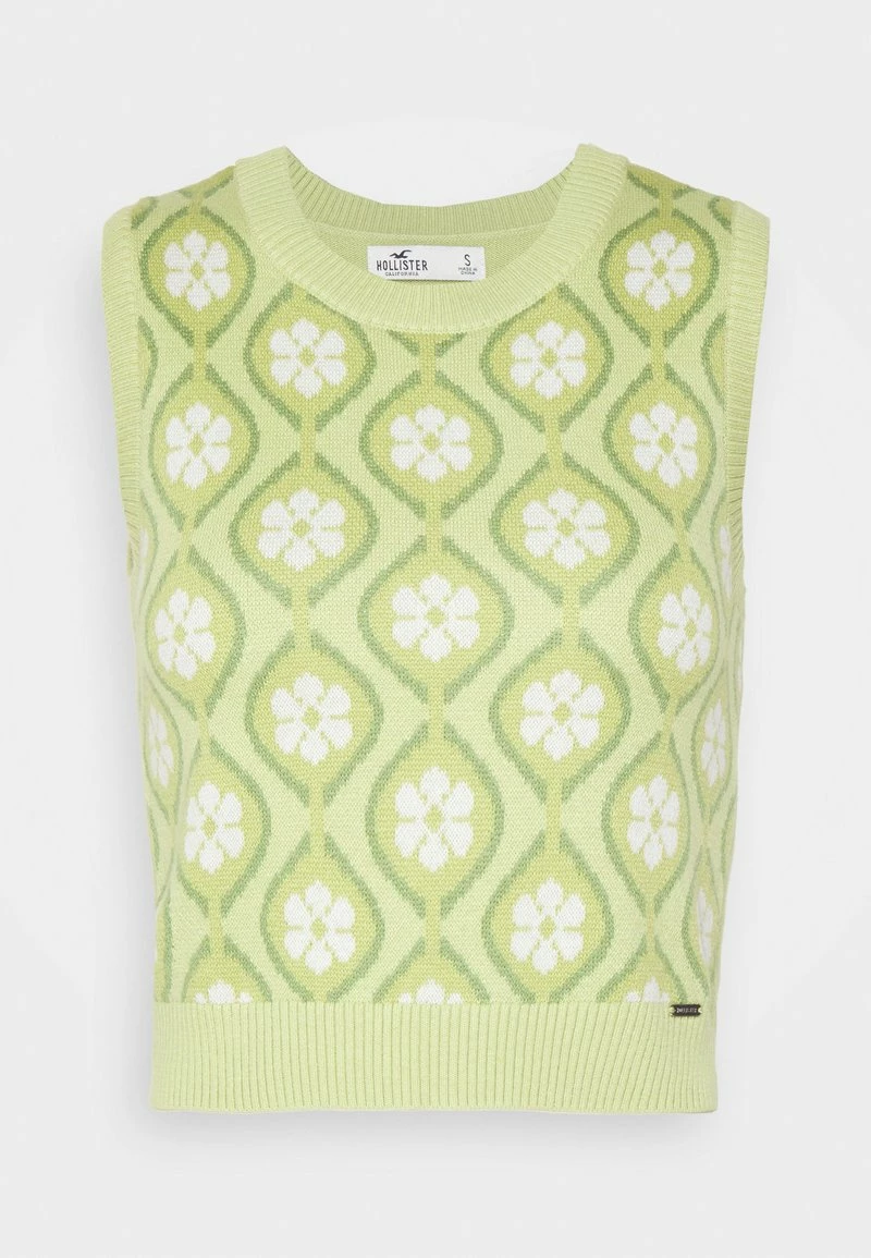 Hollister Co. VEST UPDATE - Strickpullover - Green Geo | Damen 3 Hollister Co. VEST UPDATE - Strickpullover - Green Geo | Damen