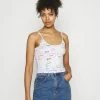 Hollister Co. PRIDE CROP BABY CAMI - Top - White | Damen