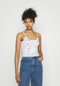 Hollister Co. PRIDE CROP BABY CAMI - Top - White | Damen