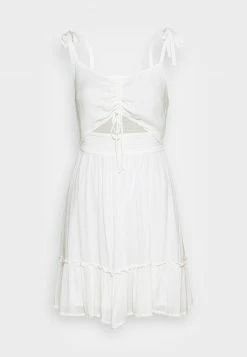 Hollister Co. Freizeitkleid - Solid White | Damen -Hollister Co Verkäufe 2022 b8e3d9366a9d4930a61789c87ffba86b
