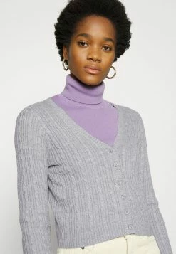 Hollister Co. ASIA CROP - Strickjacke - Grey Cable | Damen -Hollister Co Verkäufe 2022 b9635bbc44b64fd4a9d08fa7a5d382cf