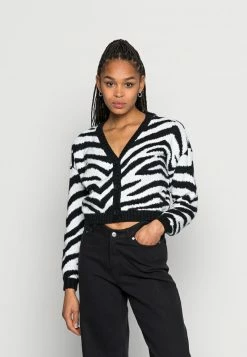 Hollister Co. CROP CARDI - Strickjacke - Zebra Print | Damen