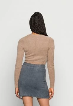 Hollister Co. CROP CARDI - Strickjacke - Portabella | Damen -Hollister Co Verkäufe 2022 ba24db5bd61a48e48379effe797a44c8