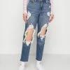 Hollister Co. MOM - Jeans Relaxed Fit - Indigo Shred | Damen