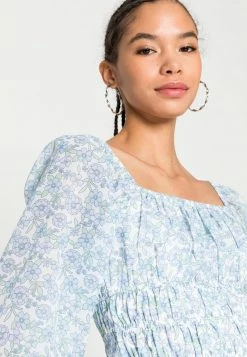 Hollister Co. Bluse - Blue/white | Damen -Hollister Co Verkäufe 2022 bc88e00e3f734099a26f2fd0ec649ad3