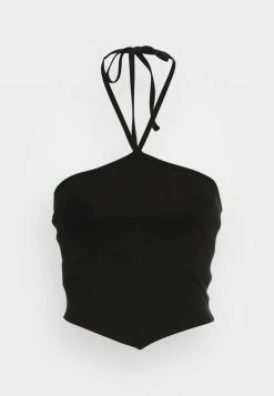 Hollister Co. BARE POINT HALTER - Top - Casual Black | Damen -Hollister Co Verkäufe 2022 bcdcc21f0aa74d29874061f00541fe8d