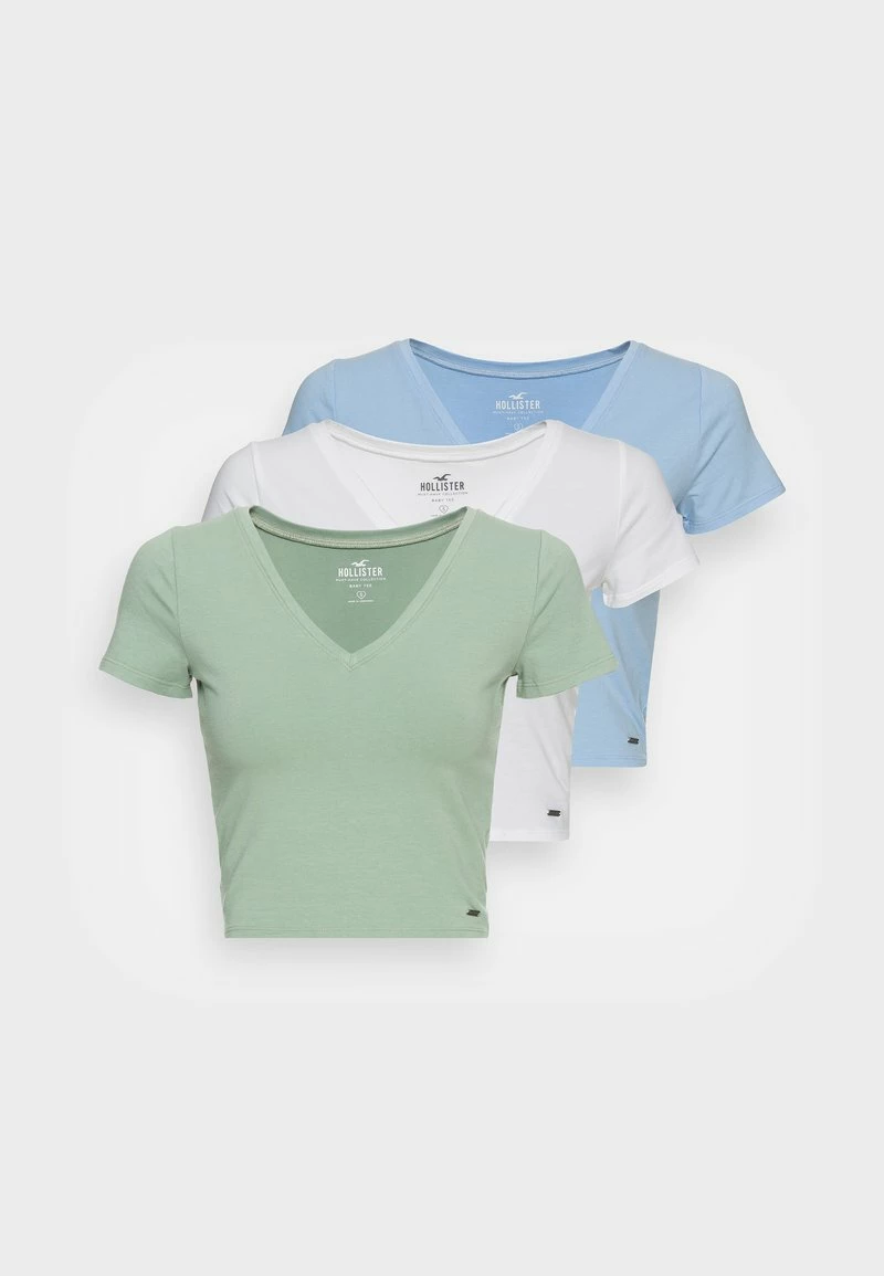 Hollister Co. BABY TEE 3 PACK - T-Shirt Basic - Bright White/placid Blue/green Bay | Damen 8 Hollister Co. BABY TEE 3 PACK - T-Shirt Basic - Bright White/placid Blue/green Bay | Damen – Bild 6