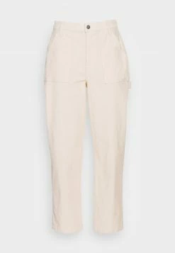 Hollister Co. CURVY STRAIGHT PANT - Stoffhose - Cream Cord | Damen -Hollister Co Verkäufe 2022 be7d3565a73a47d18d4f808dabbd8da7
