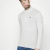 Hollister Co. QUARTER ZIP - Strickpullover - Light Grey | Herren -Hollister Co Verkäufe 2022 bf646054f511491ca585e9113604e98c