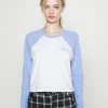 Hollister Co. PRINT - Langarmshirt - Lav Luster Blue | Damen -Hollister Co Verkäufe 2022 c009b372e41049888edf844bec923088
