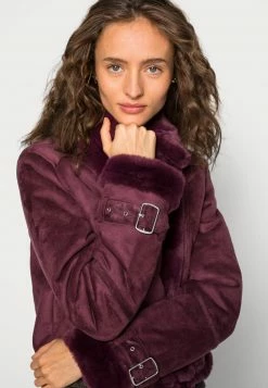 Hollister Co. CROPPED SHEARLING COZY BIKER - Kunstlederjacke - Wine Tasting | Damen -Hollister Co Verkäufe 2022 c25face6b2a343c5adb6965c6b9433eb