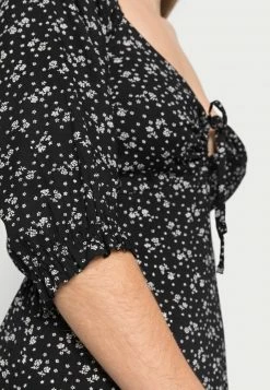 Hollister Co. WOVEN MIDI DRESS - Freizeitkleid - Black | Damen -Hollister Co Verkäufe 2022 c31302f20c504506bfed4b58702fea25