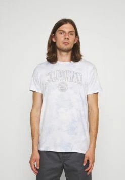 Hollister Co. PRINT THRIFTED TEE - T-Shirt Print - White/blue | Herren