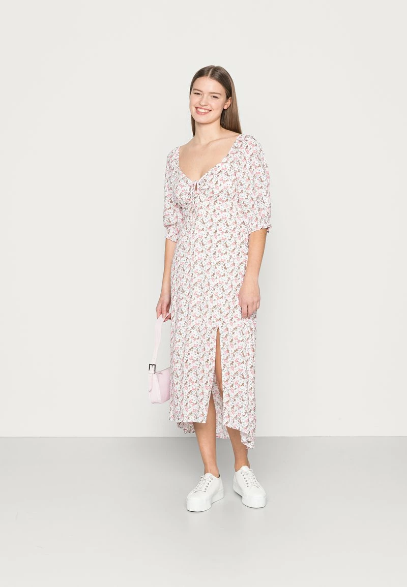 Hollister Co. WOVEN MIDI DRESS - Freizeitkleid - Pink Floral | Damen 4 Hollister Co. WOVEN MIDI DRESS - Freizeitkleid - Pink Floral | Damen – Bild 2