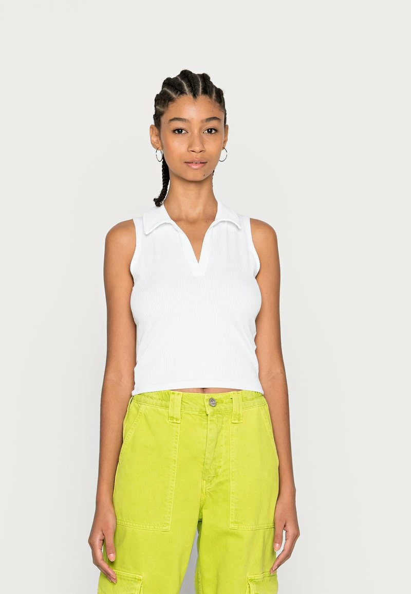 Hollister Co. BARE SEAMLESS BARE POLO - Top - Bright White | Damen 3 Hollister Co. BARE SEAMLESS BARE POLO - Top - Bright White | Damen