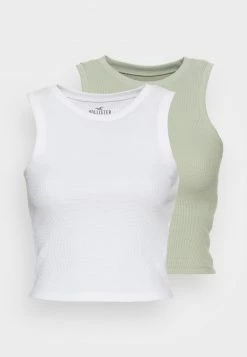 Hollister Co. 2 PACK - Top - Desert Sage/white | Damen -Hollister Co Verkäufe 2022 c3ab00e1205d465d8c845c0f763029c1
