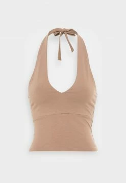Hollister Co. BARE UNDER BUST SEAM HALTER - Top - Portabella | Damen -Hollister Co Verkäufe 2022 c587221732324805aaa88c3d9d9b51fa