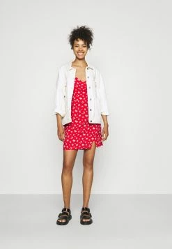 Hollister Co. SHORT DRESS - Freizeitkleid - Red | Damen -Hollister Co Verkäufe 2022 c69970df15804a74b2bd14ee3286e30a