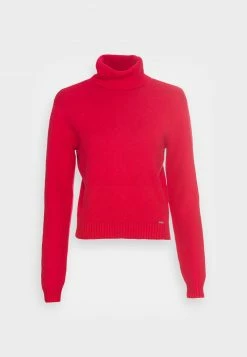 Hollister Co. COZY FABBA TURTLENECK - Strickpullover - Red | Damen -Hollister Co Verkäufe 2022 c75834d7b0154443a24f747799f89ba3