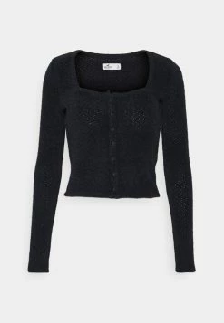 Hollister Co. BUTTON THROUGH - Strickjacke - Casual Black | Damen -Hollister Co Verkäufe 2022 c873a2ab192743b788167ff7638b56cc