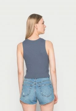 Hollister Co. BARE WAFFLE NECK - Top - Grisaille | Damen -Hollister Co Verkäufe 2022 c9ae63b44c3c4d1bbd4f9aec31e456a5