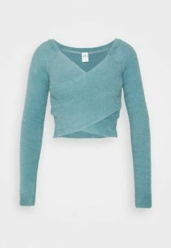 Hollister Co. COSZY WRAP SWEATER - Strickpullover - Smoke Blue | Damen -Hollister Co Verkäufe 2022 ca17523660a84a6c8cccdd8132ae24b6