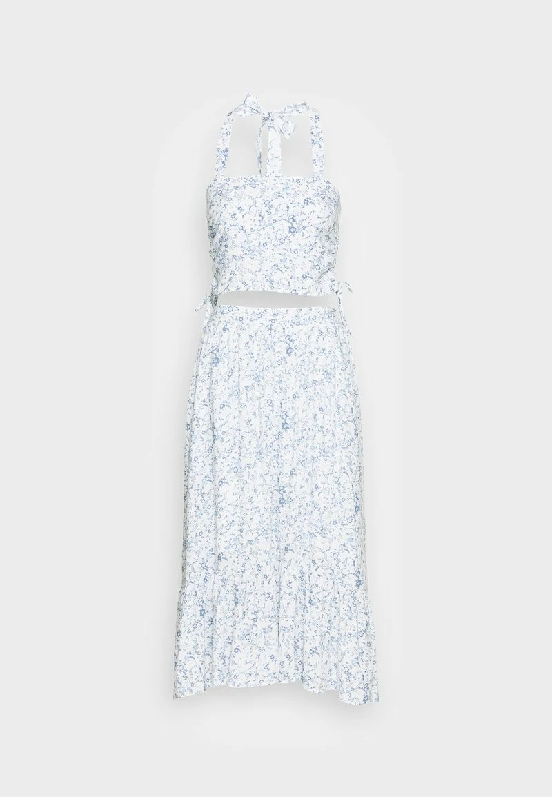 Hollister Co. BARE CINCH HALTER MIDI - Maxirock - Blue/white | Damen 6 Hollister Co. BARE CINCH HALTER MIDI - Maxirock - Blue/white | Damen – Bild 4