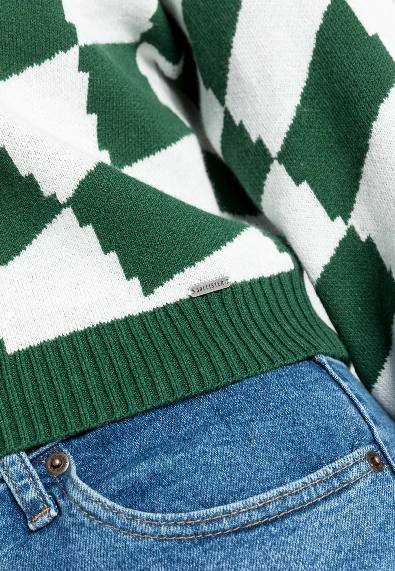 Hollister Co. CYBER DROP PATTERN - Strickpullover - Pine Needle Checker | Damen 7 Hollister Co. CYBER DROP PATTERN - Strickpullover - Pine Needle Checker | Damen – Bild 5