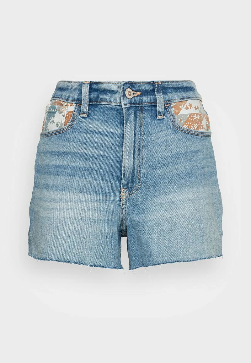 Hollister Co. UHR MOM FABRIC PATCHWORK - Jeans Shorts - Blue Denim | Damen 6 Hollister Co. UHR MOM FABRIC PATCHWORK - Jeans Shorts - Blue Denim | Damen – Bild 4
