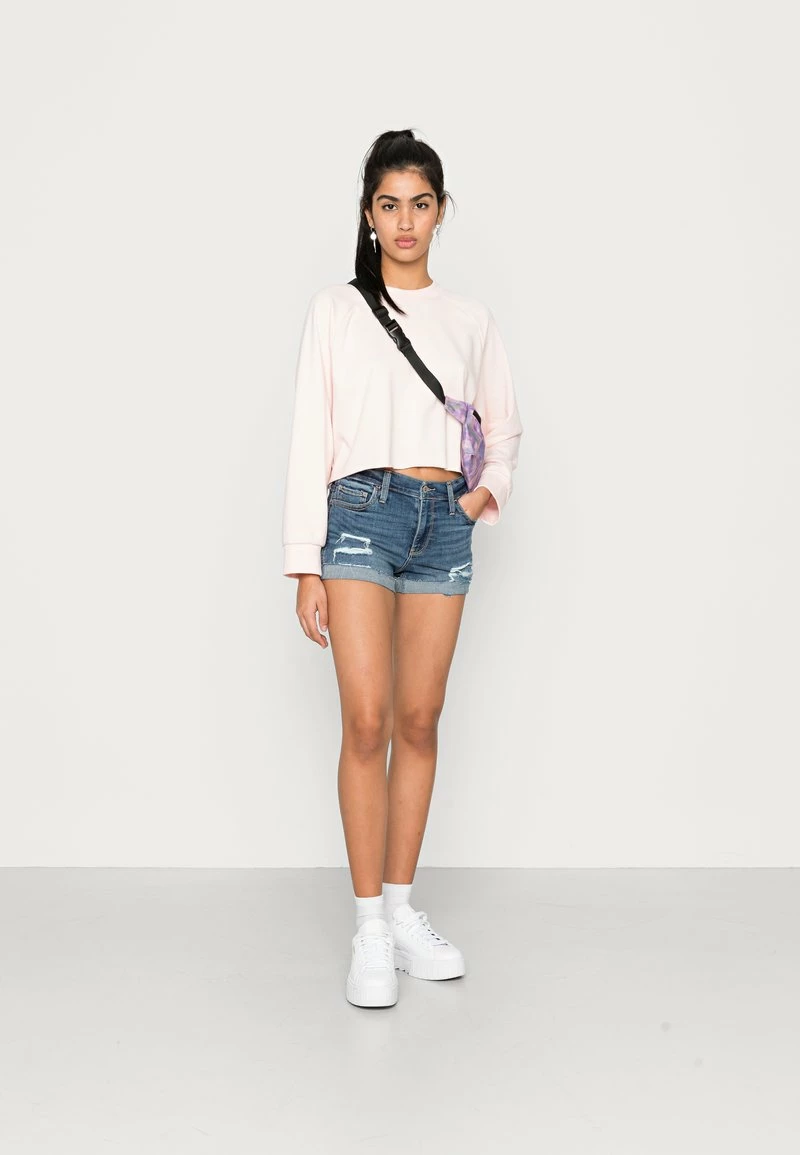 Hollister Co. DARK DESTROY - Jeans Shorts - Dark Blue | Damen 4 Hollister Co. DARK DESTROY - Jeans Shorts - Dark Blue | Damen – Bild 2