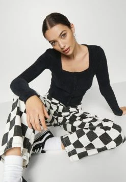 Hollister Co. BUTTON THROUGH - Strickjacke - Casual Black | Damen -Hollister Co Verkäufe 2022 d047ecaba0484d8b8f03edbf914be647