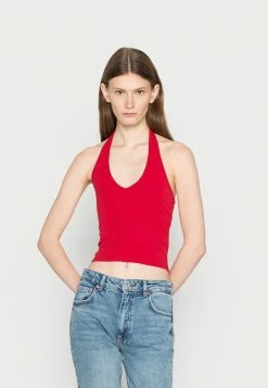 Hollister Co. BARE HALTER - Top - Jester Red | Damen