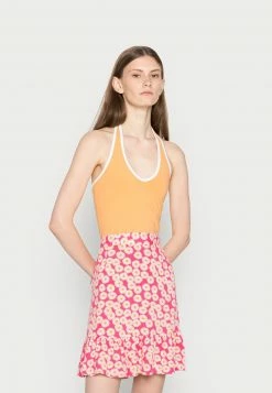 Hollister Co. BARE HALTER - Top - Yellow | Damen